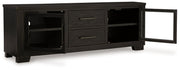 Galliden Black 80" TV Stand - W841-168