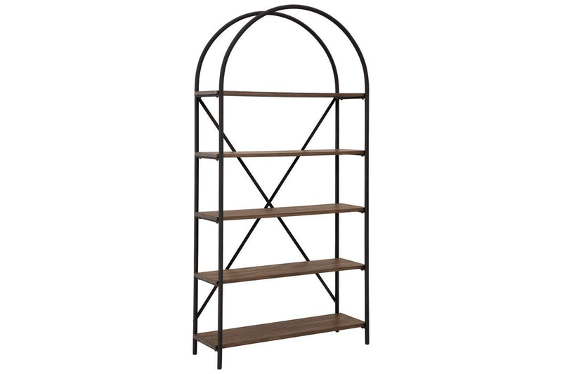 Galtbury Brown/Black Bookcase - DMV FurnitureBookcases