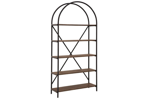 Galtbury Brown/Black Bookcase - DMV FurnitureBookcases