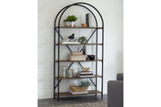 Galtbury Brown/Black Bookcase - DMV FurnitureBookcases