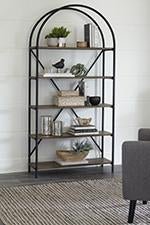 Galtbury Brown/Black Bookcase - DMV FurnitureBookcases