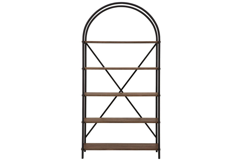 Galtbury Brown/Black Bookcase - DMV FurnitureBookcases