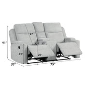 Galya Motion Loveseat w/Console - LV04681
