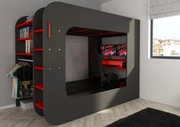 Gamer Bed Red & Black - i38209 - DMV Furniture