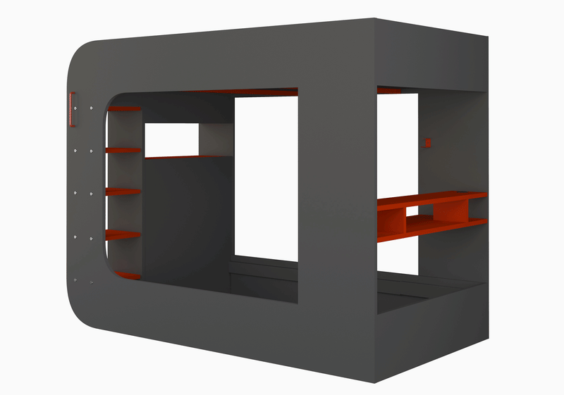 Gamer Bed Red & Black - i38209 - DMV Furniture