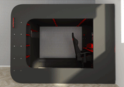 Gamer Bed Red & Black - i38209 - DMV Furniture