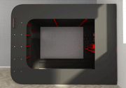 Gamer Bed Red & Black - i38209 - DMV Furniture
