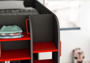Gamer Bed Red & Black - i38209 - DMV Furniture