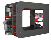 Gamer Bed Red & Black SET - p13194