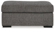 Gardiner Chair and Ottoman in Pewter - PKG015828