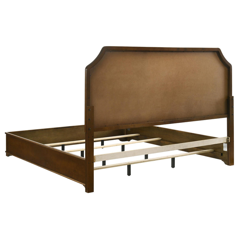 Garland 58-inch Eastern King Panel Bed Cream Brown Cherry - 205301KE