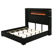 Garner EK Bed w/Fireplace, LED, Reading Light, Speaker, Bluetooth & USB - BD06021EK