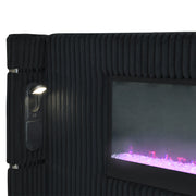 Garner EK Bed w/Fireplace, LED, Reading Light, Speaker, Bluetooth & USB - BD06021EK