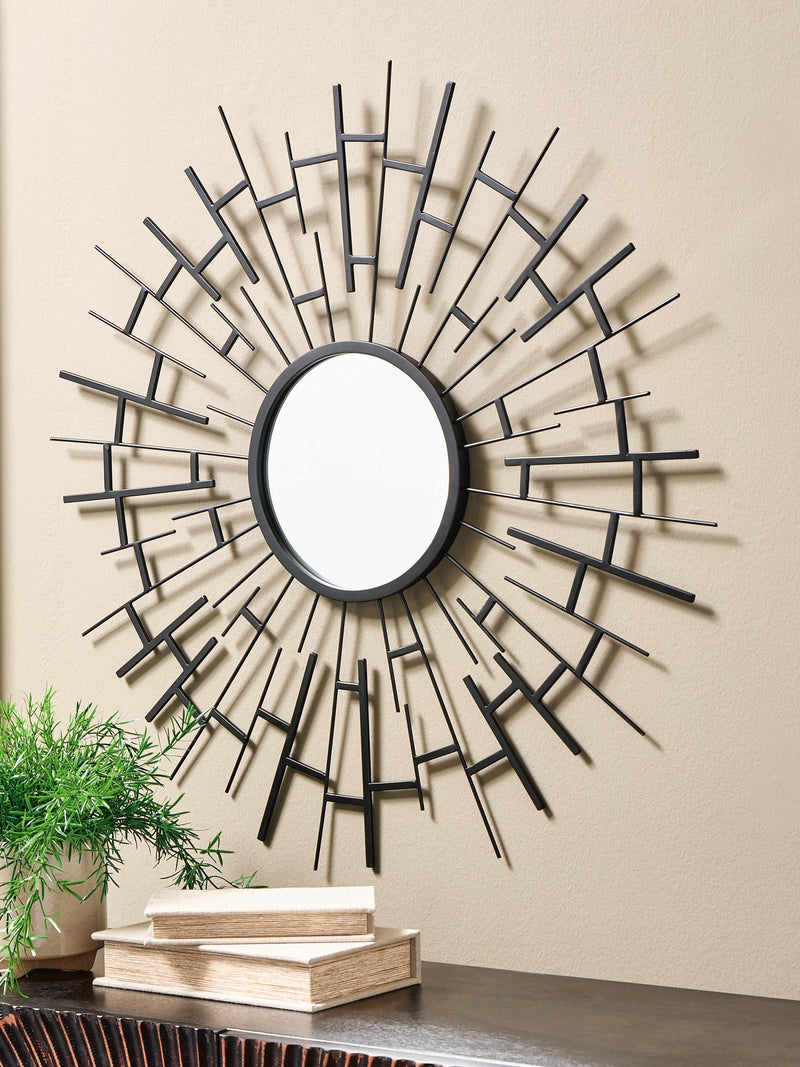 Garrenworth Black Accent Mirror - A8010391