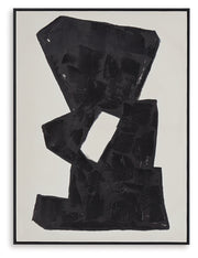 Garviery Black/Cream Wall Art - A8000385