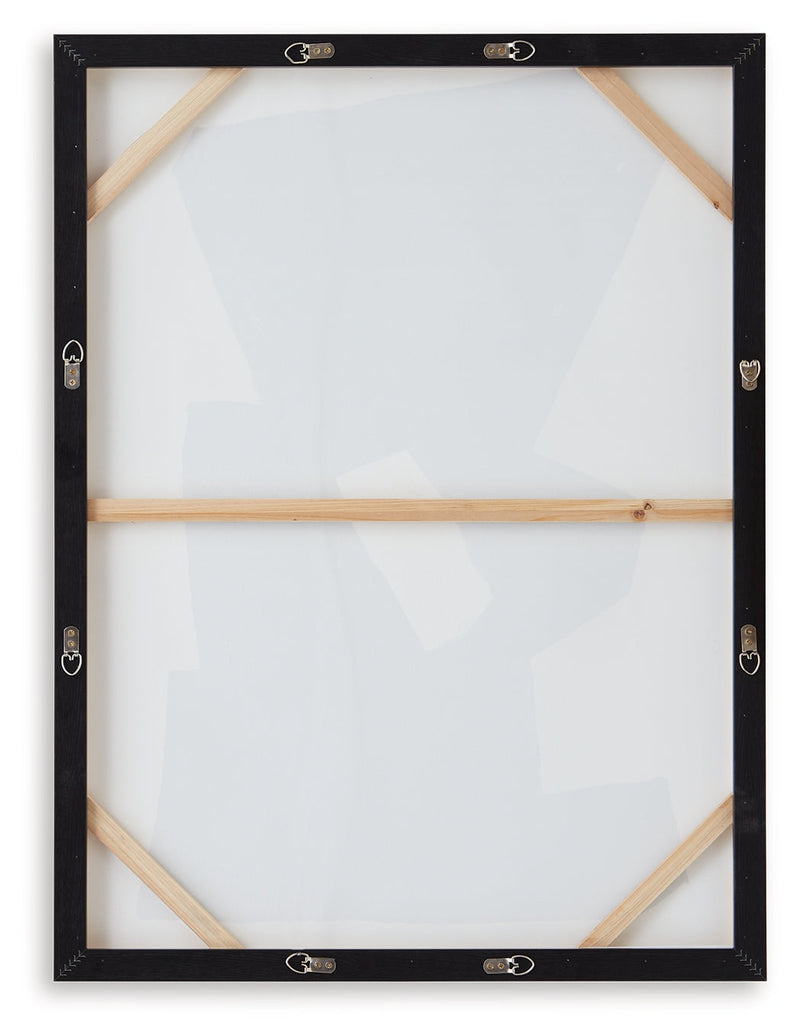 Garviery Black/Cream Wall Art - A8000385