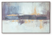 Gatesford Blue/White/Tan Wall Art - A8000479