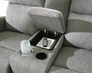 Gauntlet Sterling Reclining Loveseat with Console - PC4220494