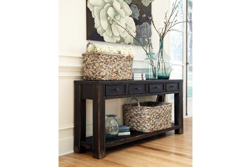 Gavelston Black Sofa/Console Table - DMV FurnitureSofa Table