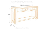 Gavelston Black Sofa/Console Table - DMV FurnitureSofa Table