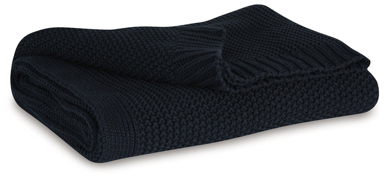 Gayelery Black Throw - A1001086T