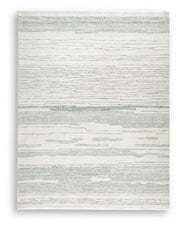 Genemost Ivory/Blue 7'8" x 10' Area Rug - R407841