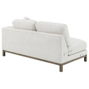 Geneva Boucle Upholstered Sectional Chaise Sofa Sand - 551777