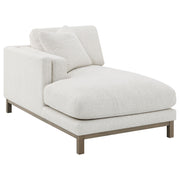 Geneva Boucle Upholstered Sectional Chaise Sofa Sand - 551777