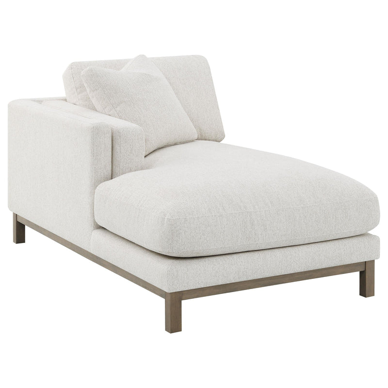 Geneva Boucle Upholstered Sectional Chaise Sofa Sand - 551777