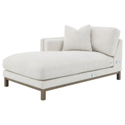 Geneva Boucle Upholstered Sectional Chaise Sofa Sand - 551777
