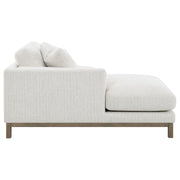 Geneva Boucle Upholstered Sectional Chaise Sofa Sand - 551777