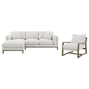 Geneva Boucle Upholstered Sectional Chaise Sofa Sand - 551777
