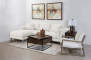 Geneva Boucle Upholstered Sectional Chaise Sofa Sand - 551777