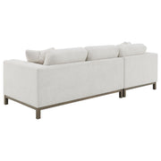 Geneva Boucle Upholstered Sectional Chaise Sofa Sand - 551777