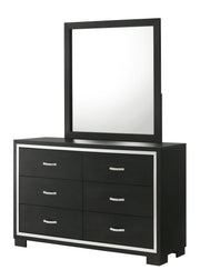 Gennro Black Corduroy Upholstered Panel Bedroom Set - DMV FurnitureBedroom Set