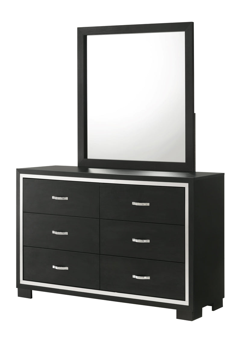 Gennro Black Corduroy Upholstered Panel Bedroom Set - DMV FurnitureBedroom Set