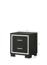 Gennro Black Corduroy Upholstered Panel Bedroom Set - DMV FurnitureBedroom Set