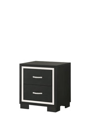 Gennro Black Corduroy Upholstered Panel Bedroom Set - DMV FurnitureBedroom Set