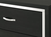 Gennro Black Corduroy Upholstered Panel Bedroom Set - DMV FurnitureBedroom Set