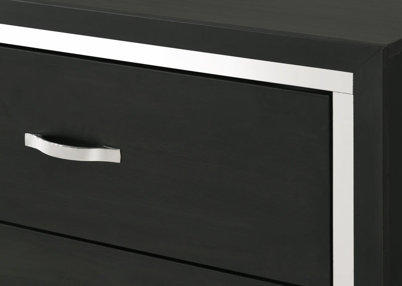 Gennro Black Corduroy Upholstered Panel Bedroom Set - DMV FurnitureBedroom Set