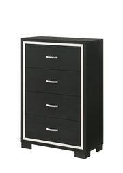 Gennro Black Corduroy Upholstered Panel Bedroom Set - DMV FurnitureBedroom Set