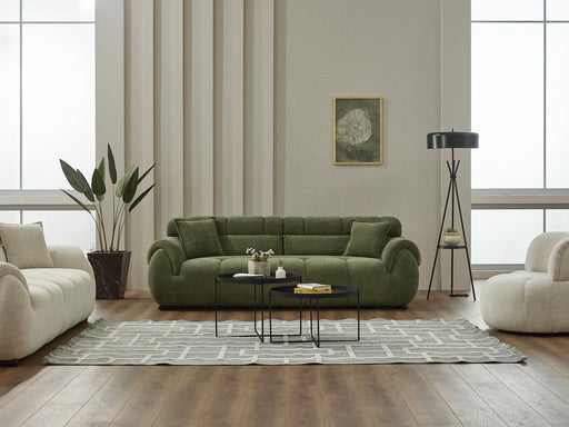 Genova Convertible Loveseat in Green - 200-SIM-GEN-ERATO11-2