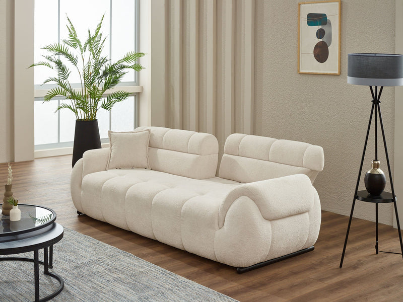 Genova Convertible Loveseat in White - 200-SIM-GEN-ERATO01-2