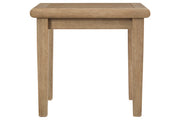 Gerianne Grayish Brown End Table - DMV FurnitureOutdoor Products