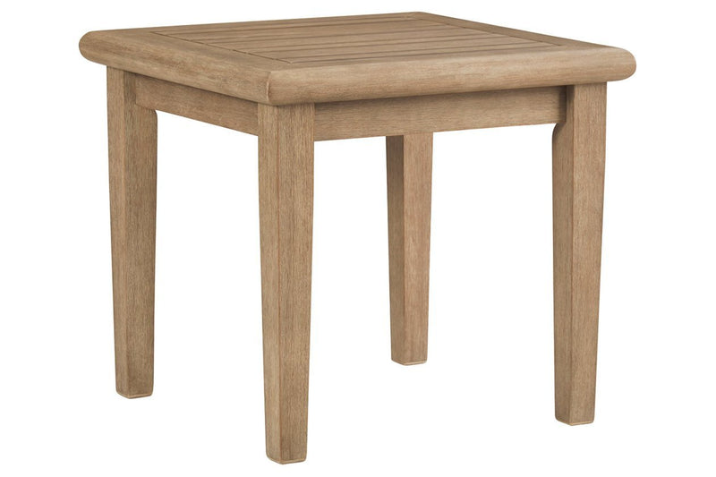 Gerianne Grayish Brown End Table - DMV FurnitureOutdoor Products