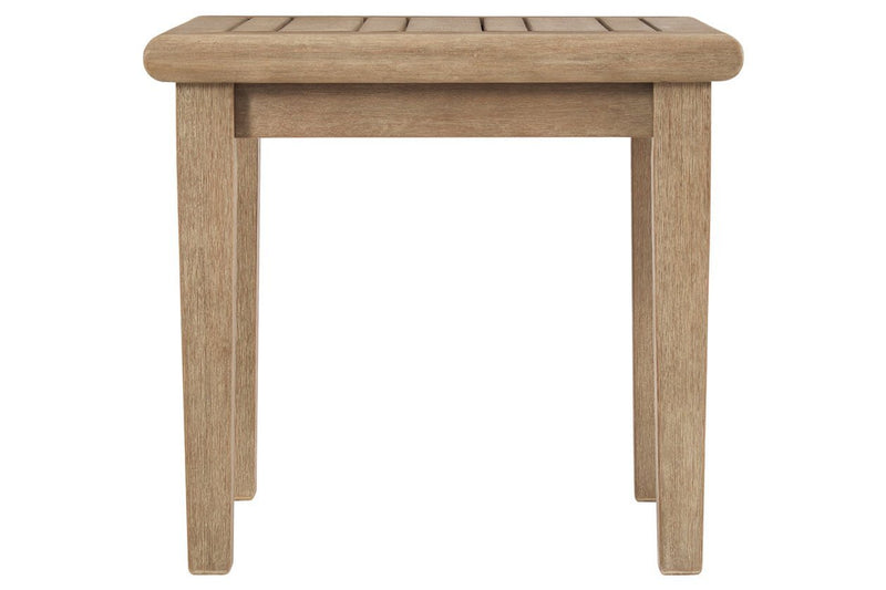 Gerianne Grayish Brown End Table - DMV FurnitureOutdoor Products