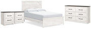 Gerridan Queen Panel Bed, Dresser and 2 Nightstands - B1190B38