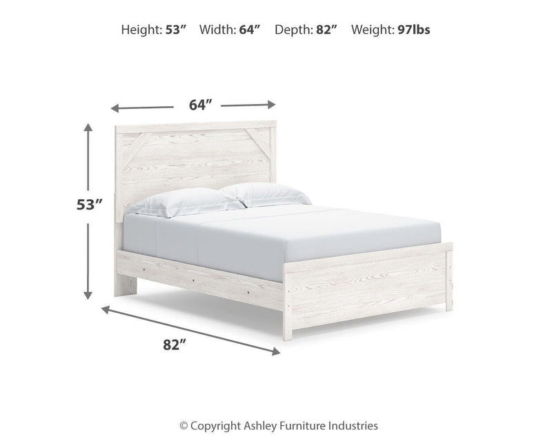 Gerridan Queen Panel Bed, Dresser, Mirror and 2 Nightstands - B1190B39