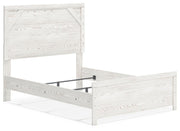 Gerridan White/Gray Full Panel Bed and 2 Nightstands - B1190B12