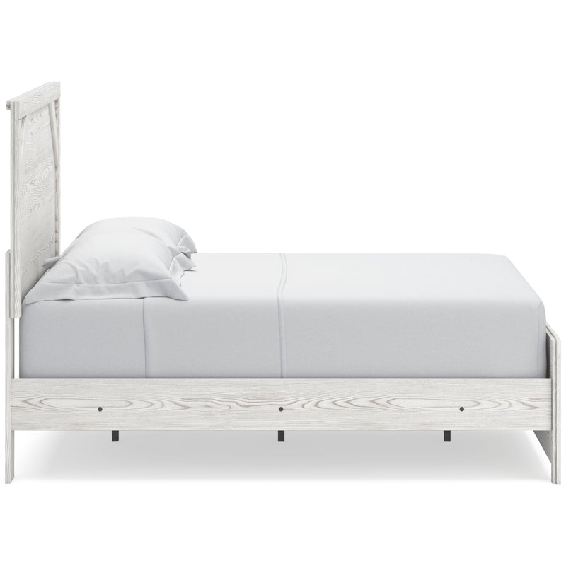 Gerridan White/Gray Full Panel Bed and 2 Nightstands - B1190B12